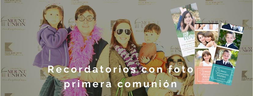 Recordatorios con foto primera comunión