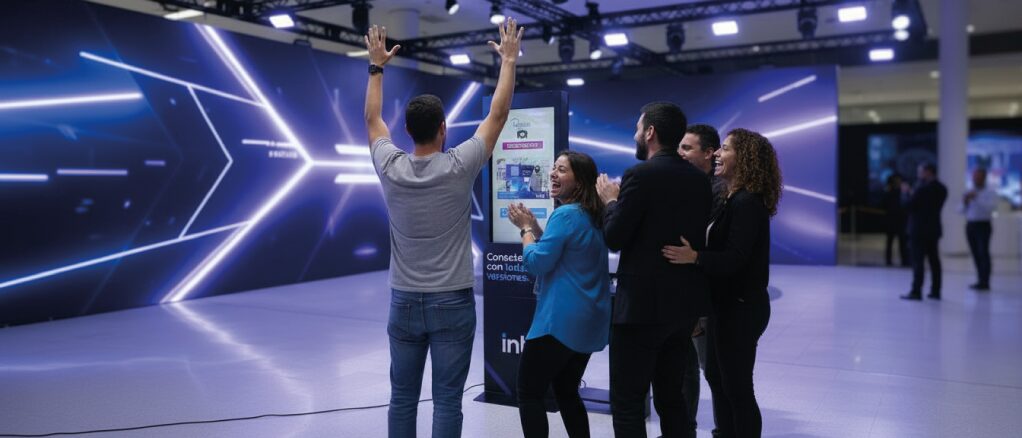 Fotocabina REKREO en evento corporativo en Colombia